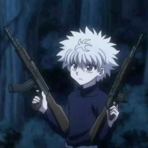 киллуа, киллуа нави, охотник х охотник 3, anime hunter x hunter, хантер х хантер киллуа