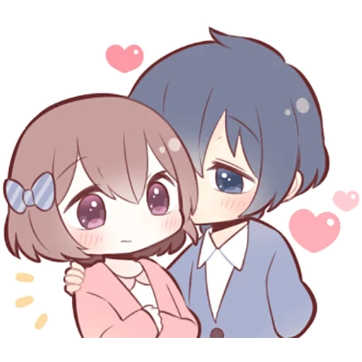 chibi, paired, picture