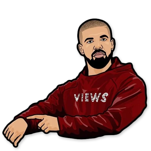 pria, art drake, rapper art, drake views, gambar rapper