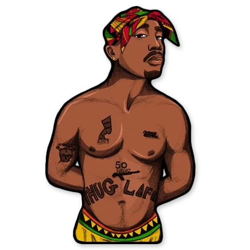 2 pac art, tupac shakur, autocollants noirs, 2 pac thug life, mardi 2pac remix album cover