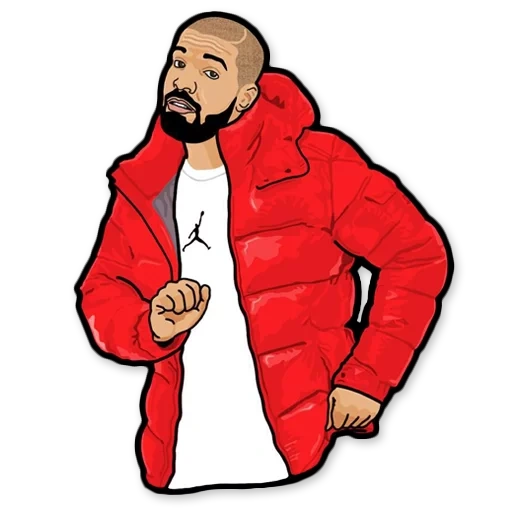 meme drake, illustrazione, tipo trap teat, copertura drake 160 cm, drake rapper drawing