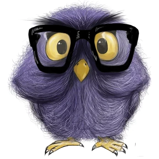 owl, drôle, owl, dessins animés de hiboux