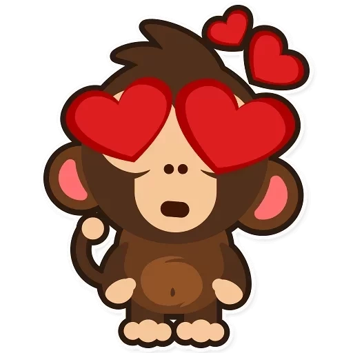un mono, mono, monos, monos de watsap, corazón de mono