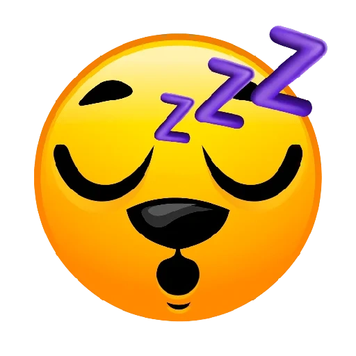 emoji, sommeil souriant, emoji endormi, souriant endormi, émoticônes des emoji