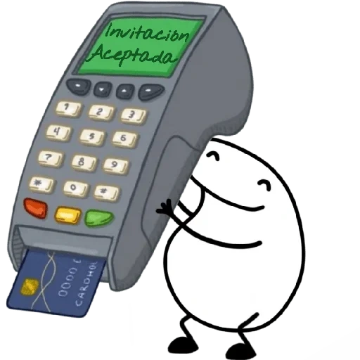 terminal, mobile phone screen, payment terminal, payment terminal, visio pos-terminal
