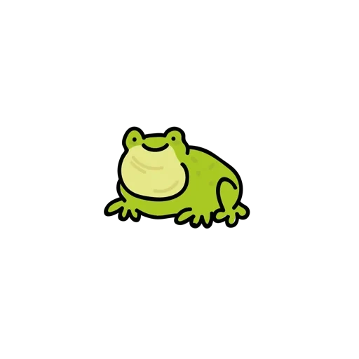 toad green, la grenouille est mignonne, grenouille à pinces, grenouille à fond blanc, le motif de grenouille est mignon