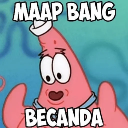 anime, kepala meme, patrick starr, meme lucu, mentahan patrick