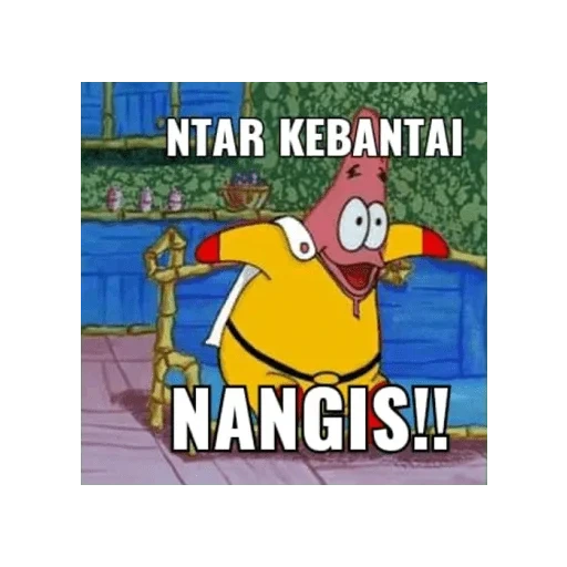 meme, asiatisch, patrick star, gambar meme, homer bart mem