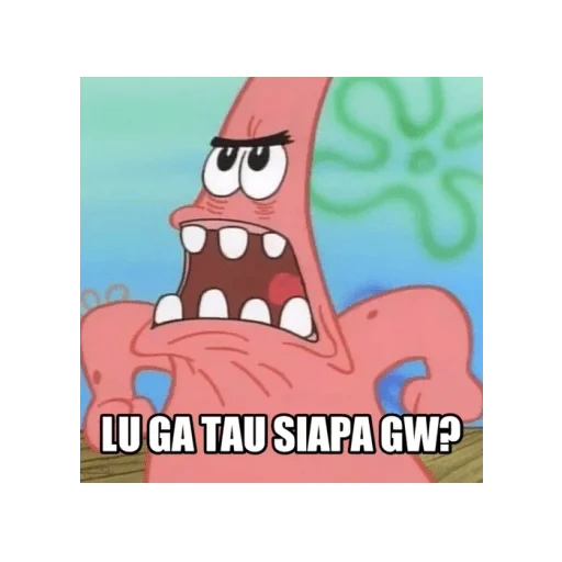 candaan, patrick si bintang, patrick grimace, spons bob patrick, spongebob squarepants