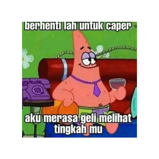 patrick, jantan, patrick si bintang, meme spongebob, spongebob squarepants