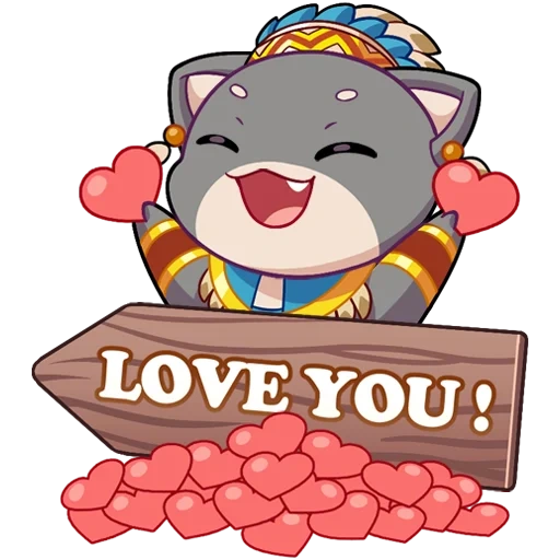 anime, love 2, ours mignon, les animaux sont mignons, stickers hangur