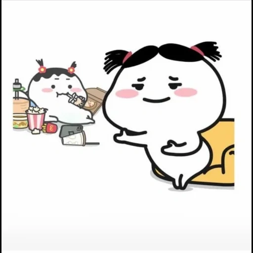 asiatiques, chibi est mignon, cartoon mignon, les motifs sont mignons, bande dessinée mignonne