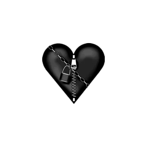 cœur, forme cardiaque, le cœur est un château, coeur noir, coeur brisé