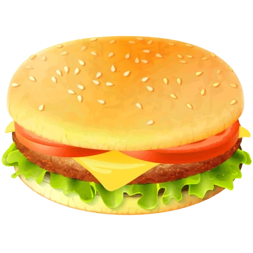 гамбургер, бургер клипарт, гамбургер клипарт, рисунок гамбургера, гамбургер прозрачном фоне