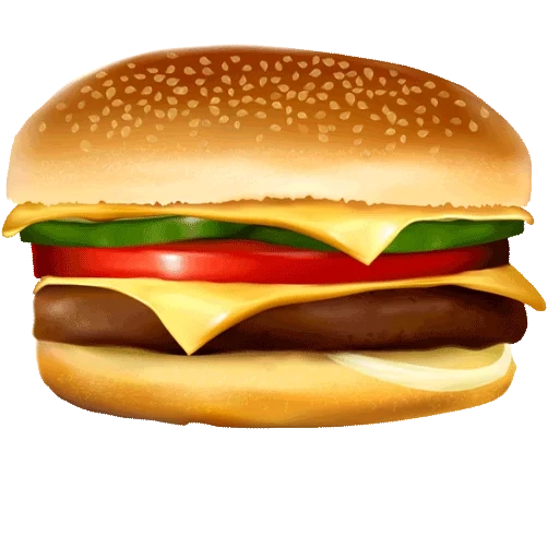 биг бургер, гамбургер вектор, бургер чизбургер, гамбургер клипарт, американский чизбургер рисунок