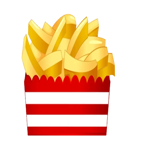 french fries, картошка фри, картофель фри, векторная картошка фри, гарниры картошка фри вектор