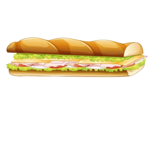 сэндвичи, сэндвич ветчиной, американский сэндвич, сэндвич длинный вектор, клипарт сэндвич лососем