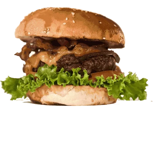 burger, bif burger, double hamburger, hamurgger with a white background