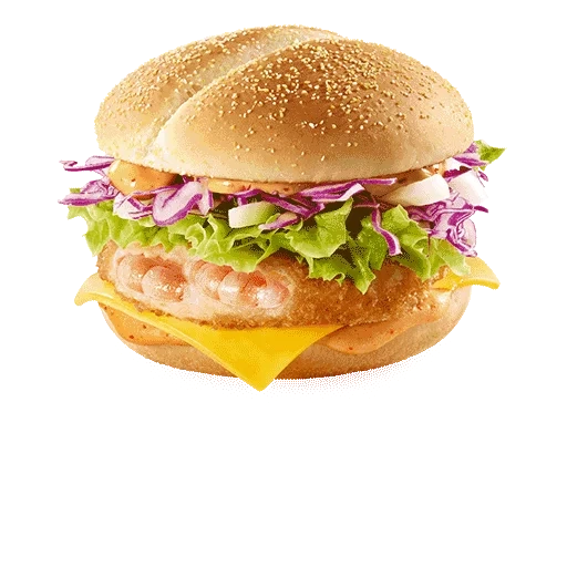 hambourg, bacon de poulet hamburger, burger de crevettes mcdonald's