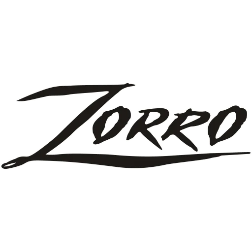 text, sign, zorro logo, sticker movement, car sticker