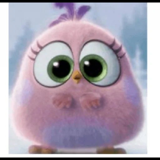 a toy, angry birds, pink bird, angry birds cinema, fluffy cartoon chick