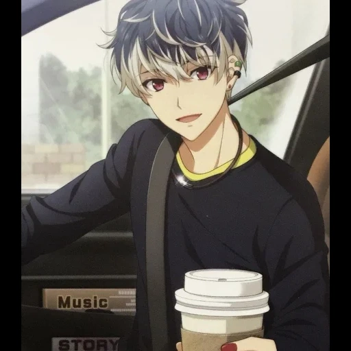 anime kun, personagens de anime, anime caras anime, anime boys of coffee