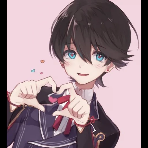 arte de anime, chicos de anime, khorikawa kunikhiro, chicos de arte de anime, encantadores chicos de anime