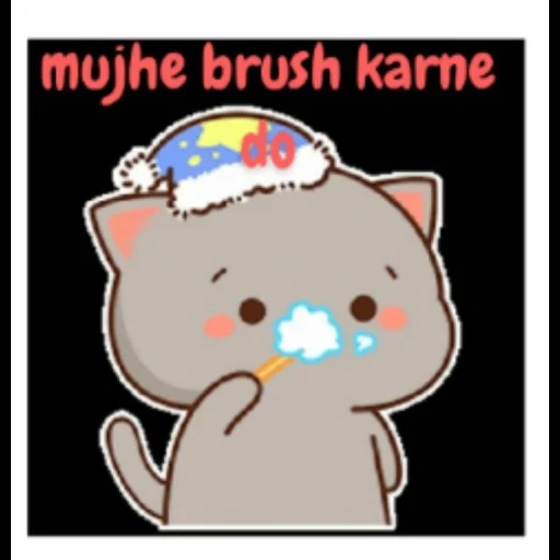 anime lucu, hewan lucu, lukisan tokoh dinding merah yang indah, anime kucing lucu, pola lucu kucing