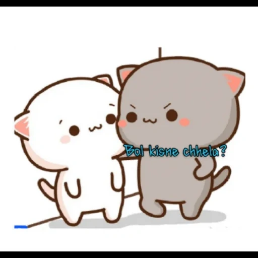 los dibujos son lindos, los animales son lindos, lindos dibujos de chibi, dibujos de lindos gatos, kawaii cats love