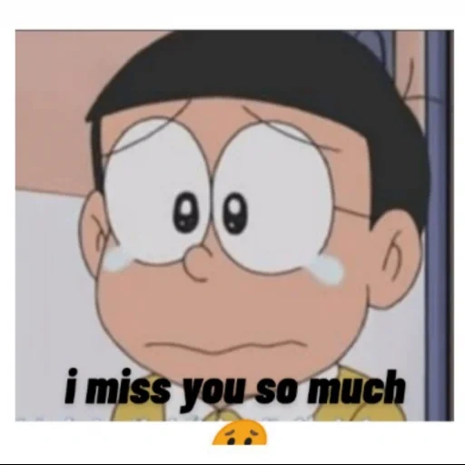 anime, nobita, doraemon, kun okuda, nobita cry