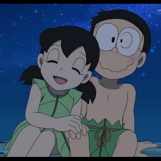 nobita, shizuka, дораэмон, doraemon, nobita shizuka