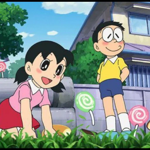 nobita, doraemon, doraemon, doraemon nobita x shizuka, nobita shizuka love song 1-1-1