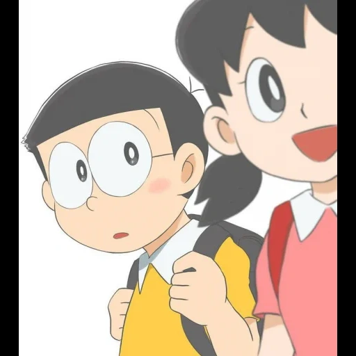 nobita, shizuka, дораэмон, doraemon, nobita shizuka