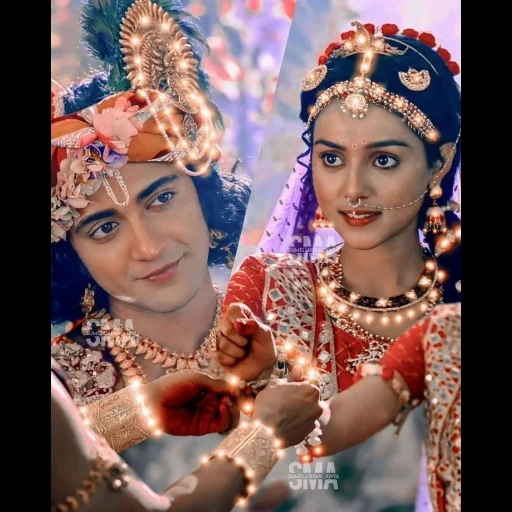 gadis, film rada krishna, pemeran serial radha krishna, seri krishna radha mahabharata, radha krishn aktor serial krishna