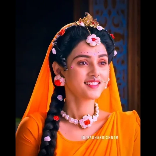 radha, jeune femme, p v acharya, malika singh radha, série de paramavatar shri krishna