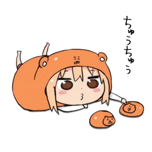 pílula de wuwu, daimu chen, umaru dior, daimu chibi, anime daiman chen