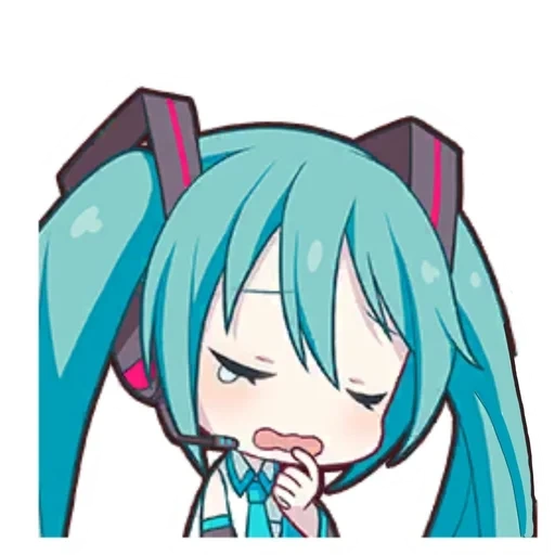 miku, chibi miku, miku hatsune, miku chan chibi