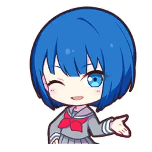 chibi, anime, réveiller chibi, ayanami rey chibi, re re zéro chibi