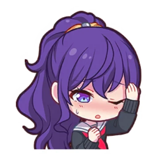 animação é fofa, ícone de animação, yuri doki doki, personagem doki doki