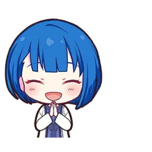 anime, farbe chibi, anime smiley, ayanami rey chibi, remre zero chibi