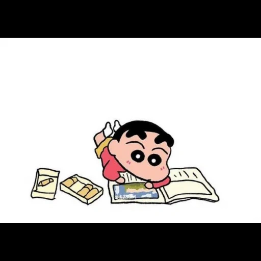 kartun, notebook, sakata, people, shin chan