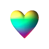 jantungnya rainbow, warna hati, jantung pelangi, hati pelangi, jantung pelangi dengan latar belakang putih