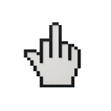 рука курсор, hand cursor, курсоры мыши, пиксельный средний палец, компьютерная мышь cursor pointer