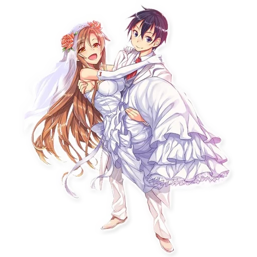 kirito asuna, wedding asuna yuki, maestri della spada online, kirito asuna love, wedding asuna kirito