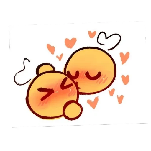 emoji, emoji is sweet, cute drawings, drawings of emoji, cute yellow emoticons