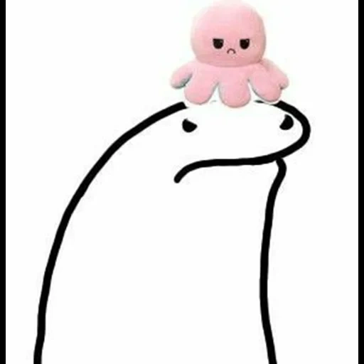 memes, a toy, karakuli memes, soft toy octopus, plush flip toy octopus