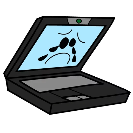 caderno, scanner de oic, ícone do laptop, o laptop é gráfico