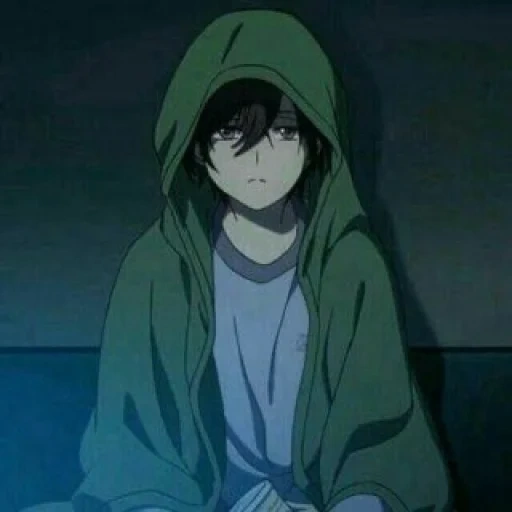 anime pessoal, garoto de anime, anime pessoal, anime triste, charlotte yu otosaka depressão