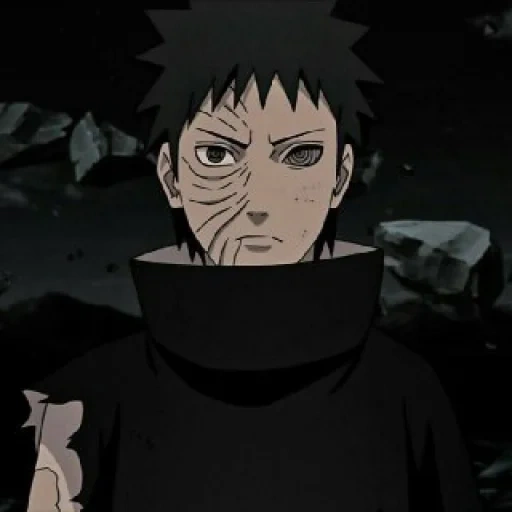 naruto, obito uchiha, ninja de fogo, obito uchiha, residência sem máscara