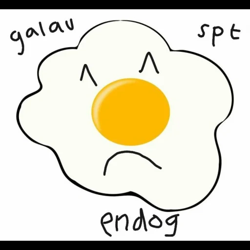huevos revueltos, patrón de huevo, huevos revueltos de dibujos animados, patrón de huevo, huevos con lápiz